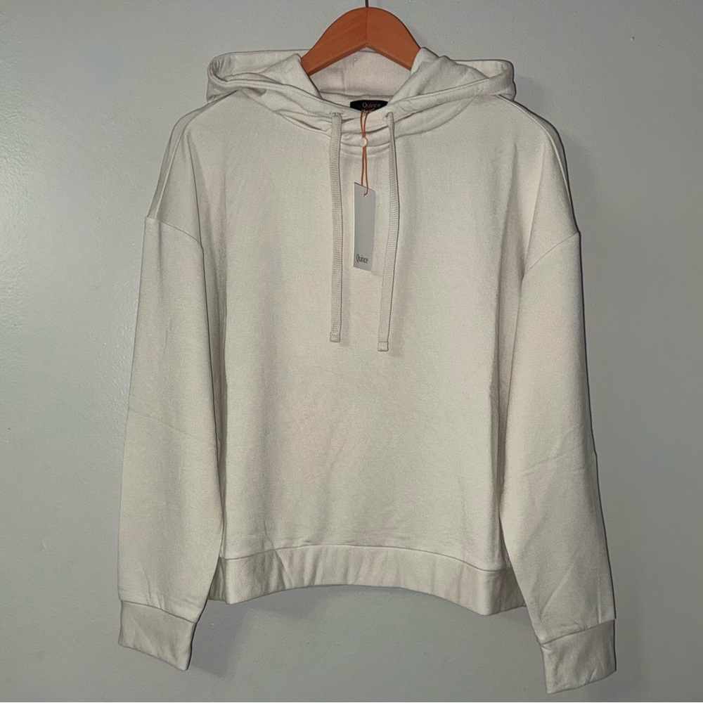 QUINCE SUPERSOFT FLEECE PULLOVER HOODIE - Picture 2 of 9